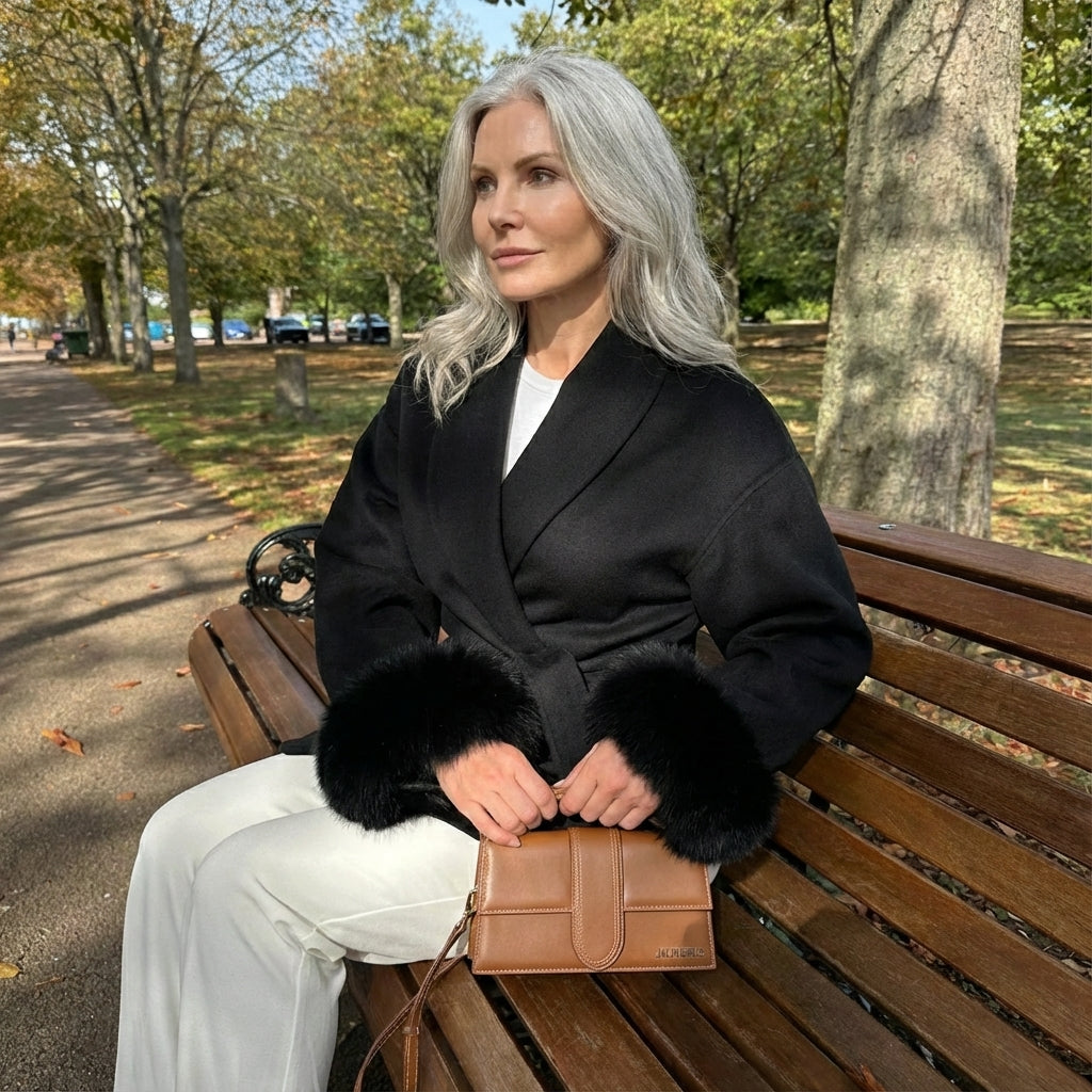 JULIA – BELTED WRAP COAT