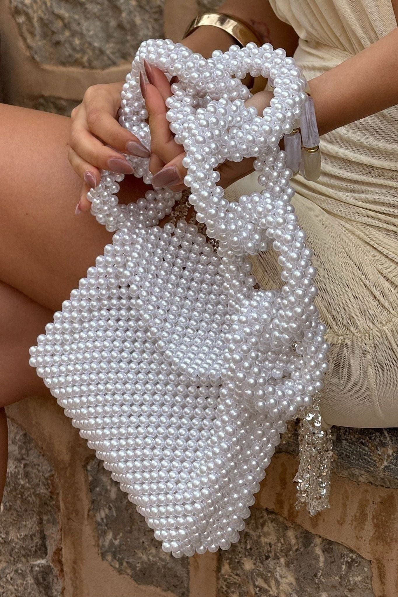 Sara Beaded Handbag