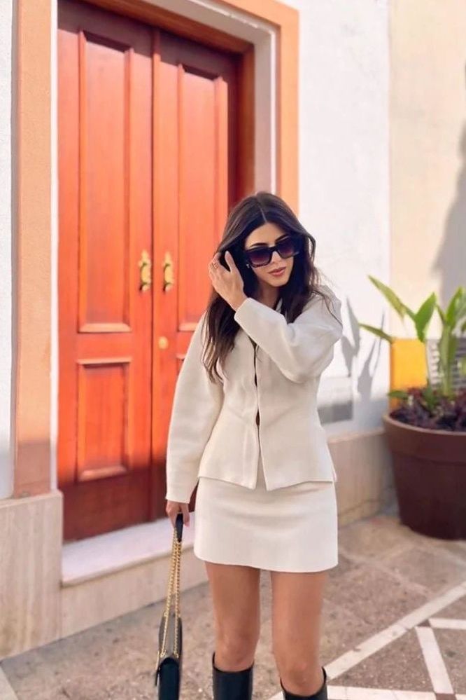 Leni - Tailored Blazer & Skirt Two-Piece Set