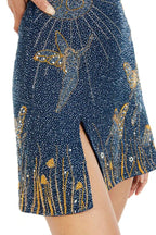 Malia - Midnight Slit Dress