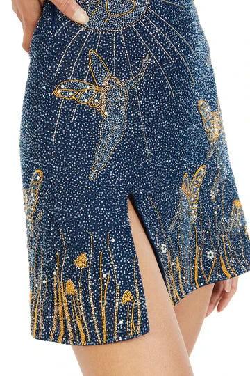 Malia - Midnight Slit Dress