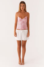Vienna Pink Sparkle Sequin Top