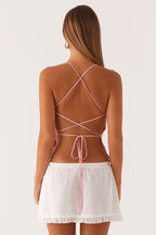 Vienna - Pink Sparkle Sequin Top