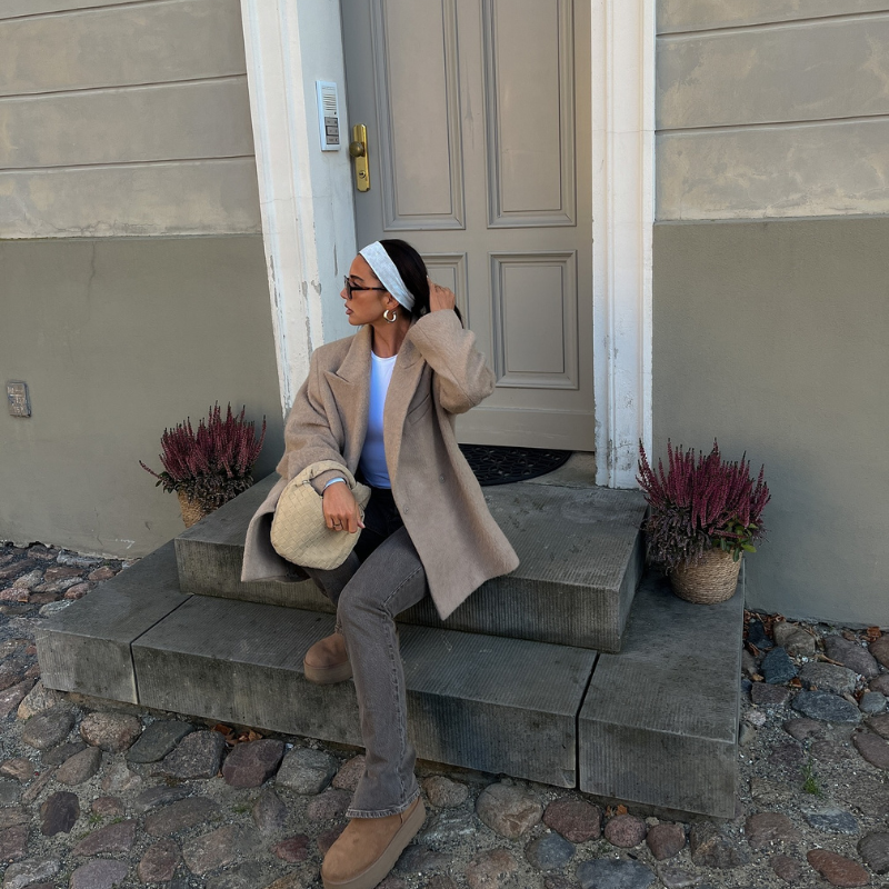 Woven Bag mini suede