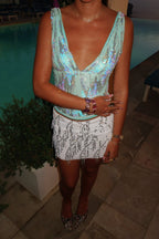 Ivanna - Sequin Halter Tank Top