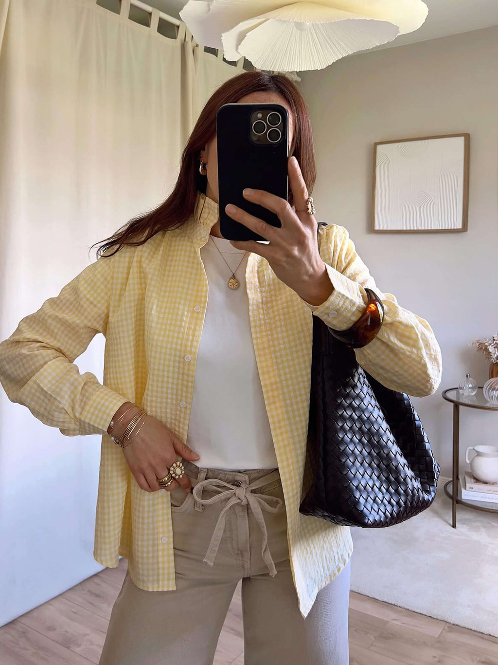 Margaret Woven Tote Bag