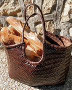 Rica Woven Faux Leather Bag