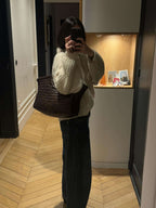 Rica Woven Faux Leather Bag