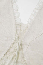 Leona - Front Tie-Top with Lace Trims