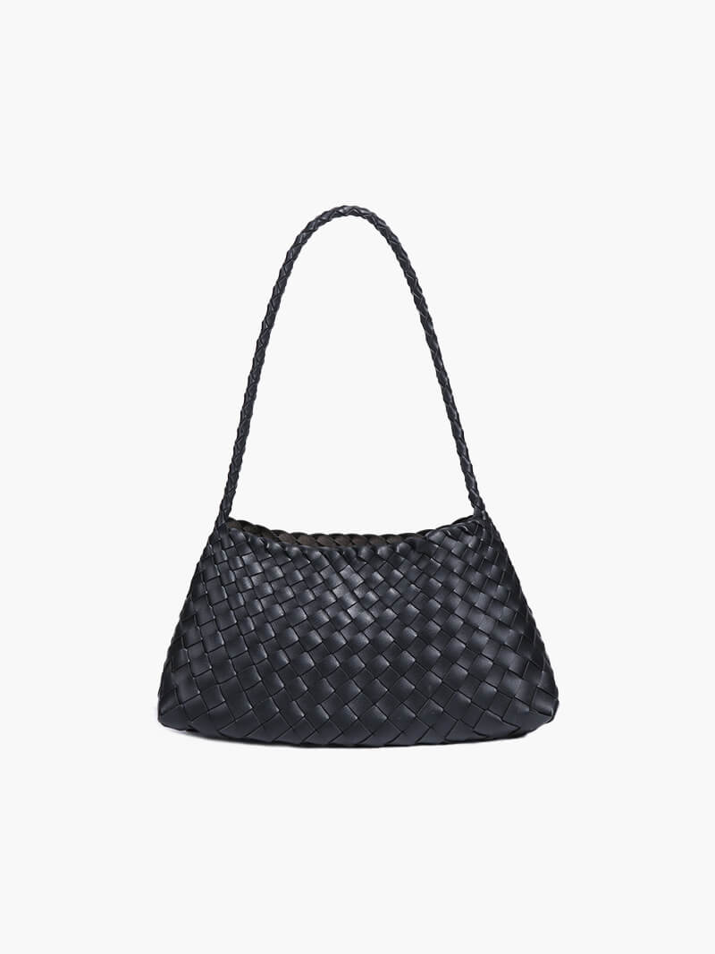 Marissa Vegan Leather Woven Bag Small