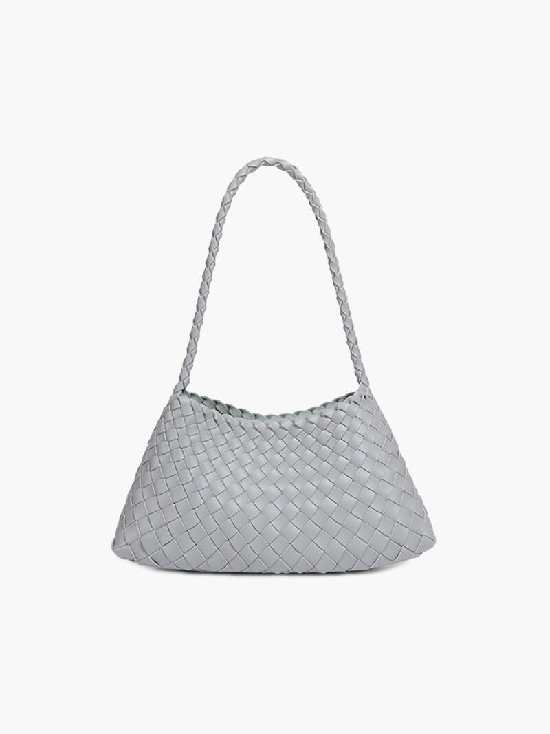 Marissa Vegan Leather Woven Bag Small
