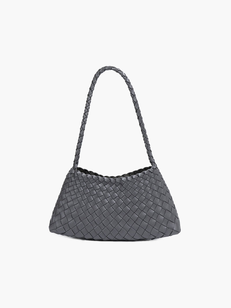 Marissa Vegan Leather Woven Bag Small