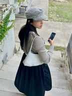 Marissa Vegan Leather Woven Bag Small