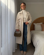 Mica Woven Suede Leather Bag