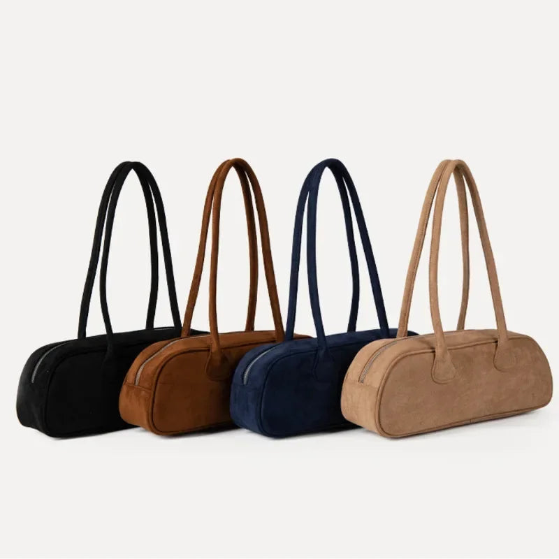 Pauleen Baguette Suede Bag