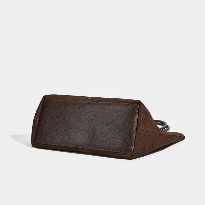 Cheska Suede Tote Bag with Pouch