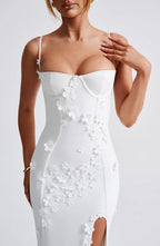 Mina - Appliqué Maxi Dress
