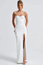 Mina - Appliqué Maxi Dress
