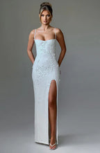 Mina - Appliqué Maxi Dress