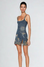 Malia - Midnight Slit Dress