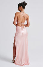 Alexia - Satin Maxi Dress