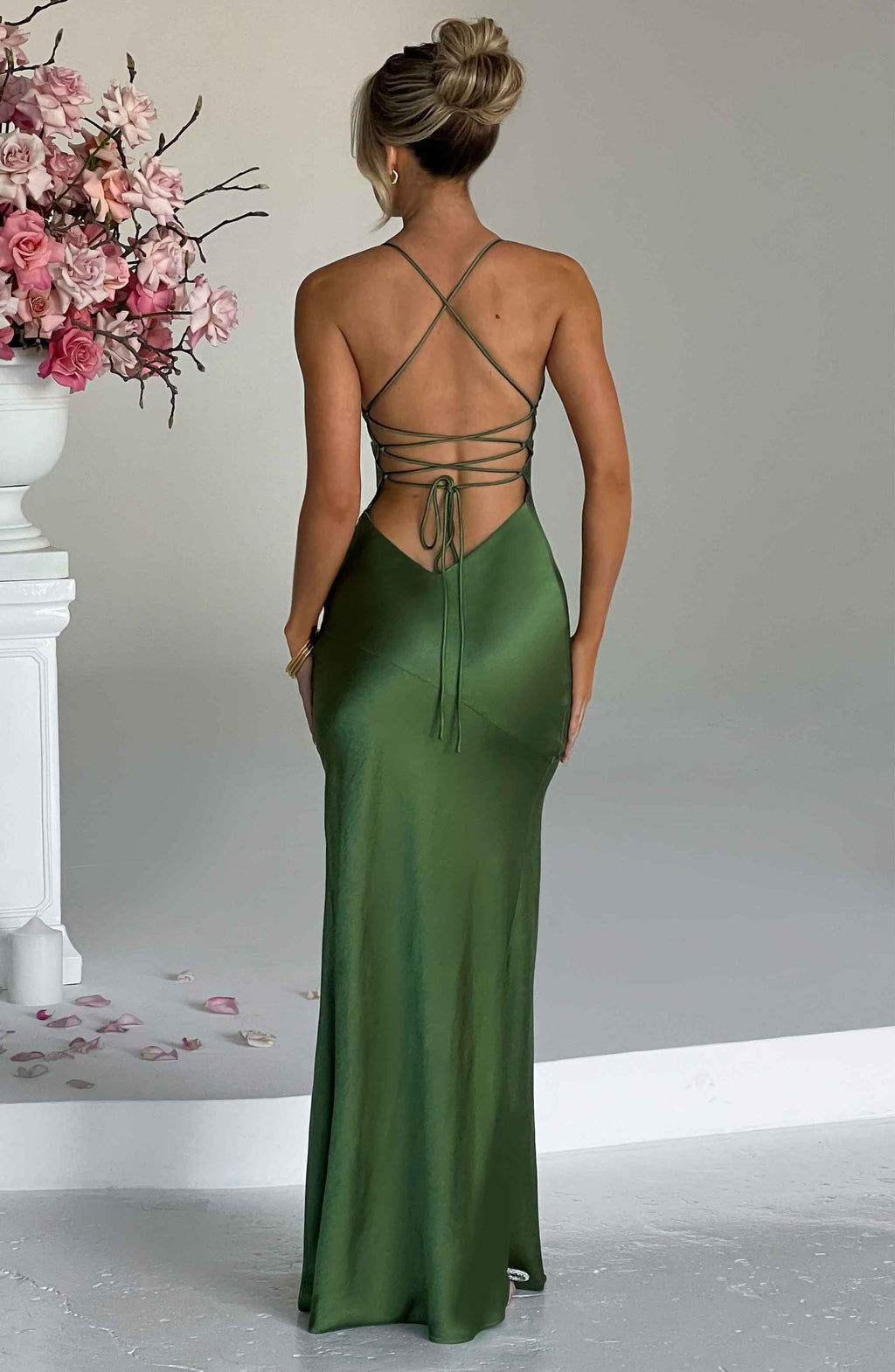 Alexia - Satin Maxi Dress