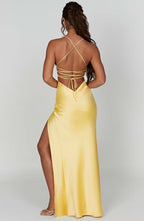 Alexia - Satin Maxi Dress