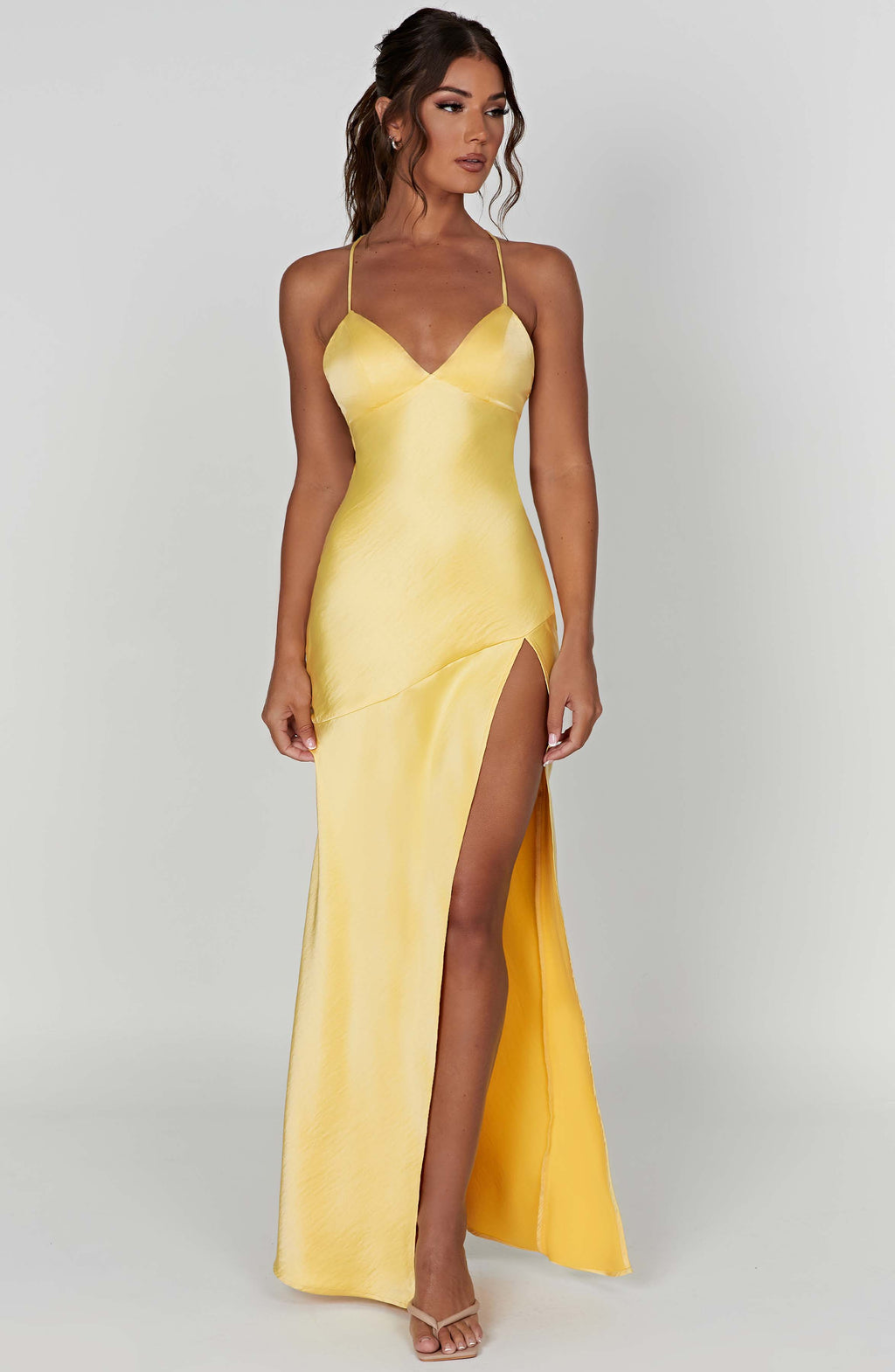 Alexia - Satin Maxi Dress
