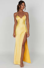 Alexia - Satin Maxi Dress