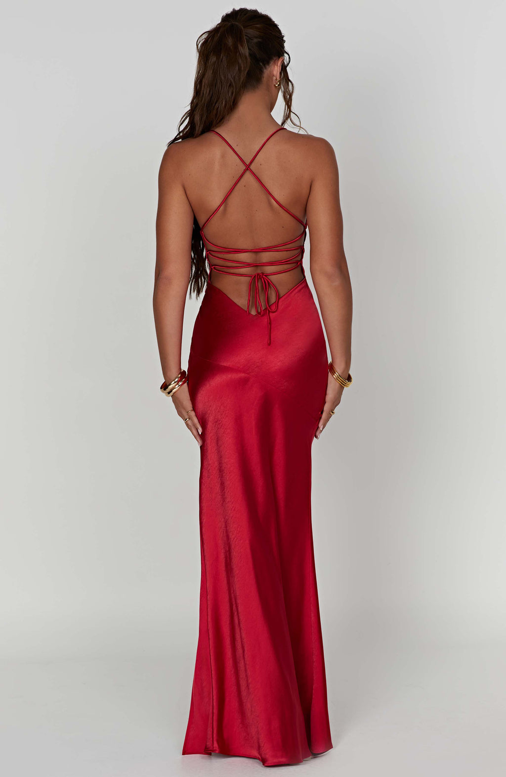 Alexia - Satin Maxi Dress