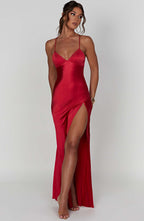 Alexia - Satin Maxi Dress