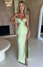Alexia - Satin Maxi Dress