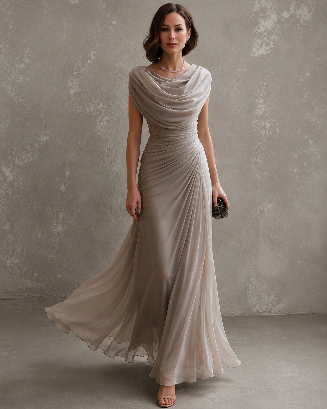 Jenna | Draped Maxi Dress