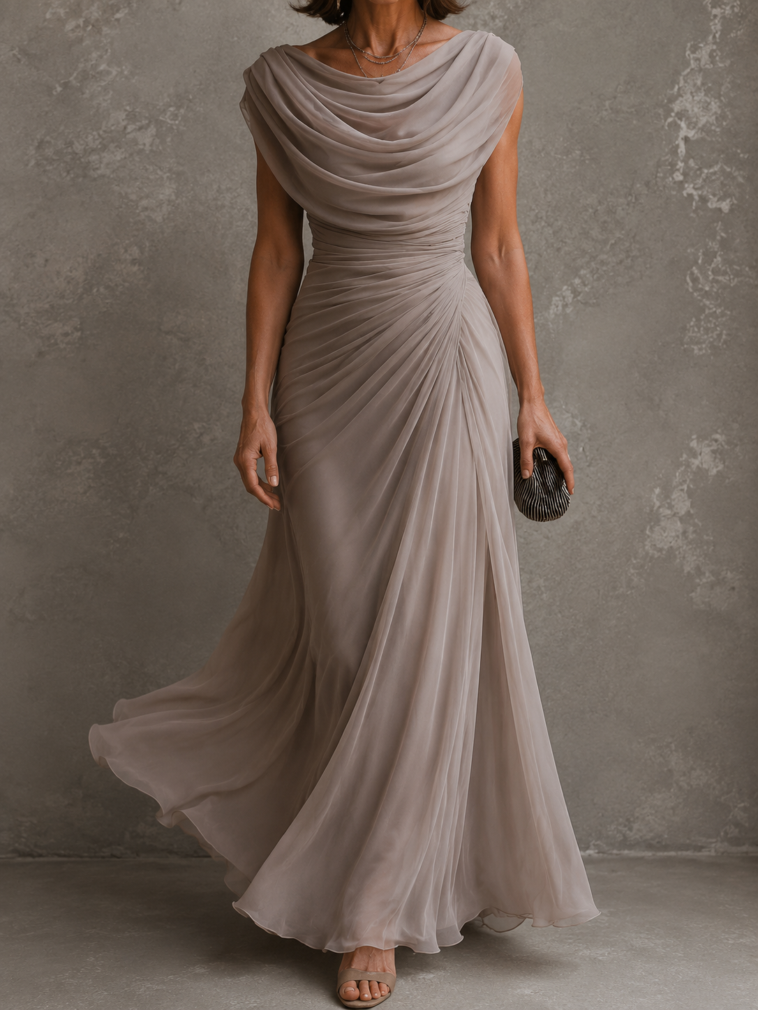 Jenna | Draped Maxi Dress