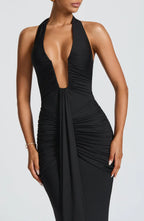 Bernadette - Draped Jersey Maxi Dress
