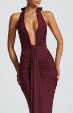 Bernadette - Draped Jersey Maxi Dress